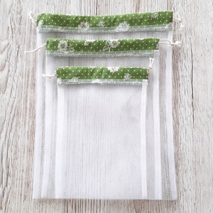 NoWaste bevásárlózsák,tüll zsák, öko zsák, zöldséghez, gyümölcshöz és pékáruhoz - táska & tok - bevásárlás & shopper táska - zöldség/gyümölcs zsák - Meska.hu