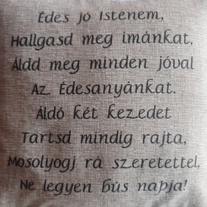  Anyáknapi levendulapárna,transzfer felirattal, madérával díszitve,vintage stílusban - otthon & életmód - dekoráció - fali és függő dekoráció - függődísz - Meska.hu