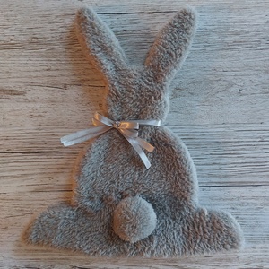 Húsvéti dekoráció,szürkés drapp wellsoft anyagból - Meska.hu