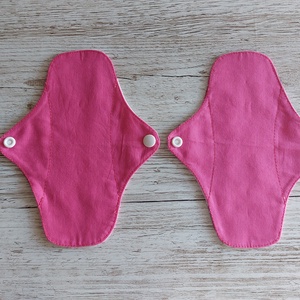 Tisztasági betét,intim betét,újramosható,fehér alapon cicás pamutvászonból,pink alsórésszel,NoWaste - szépségápolás - intim higiénia - tisztasági betét - Meska.hu