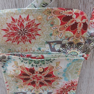 Crossbody, fesztiváltáska, mandala mintás lonetta vászonból  - táska & tok - hátizsák - tornazsák, gymbag - Meska.hu
