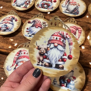 Karácsonyfa dísz, Karácsony, Karácsonyi lakásdekoráció, Karácsonyfadíszek, Festett tárgyak, MESKA