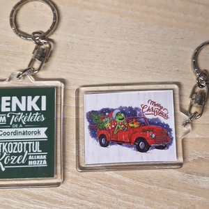 Grincs akril kulcstartó � forgószemes - táska & tok - kulcstartó & táskadísz - kulcstartó - Meska.hu
