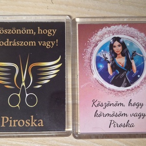 Karácsonyi műanyagtokos mágnes - otthon & életmód - konyhafelszerelés, tálalás - konyhai dekoráció - hűtőmágnes - Meska.hu