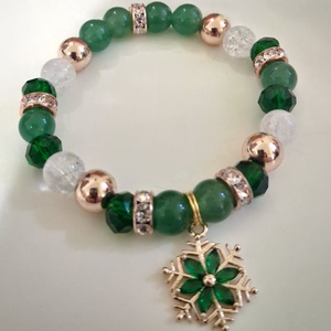 Erdei szív Ásványkarkötő - Meska.hu