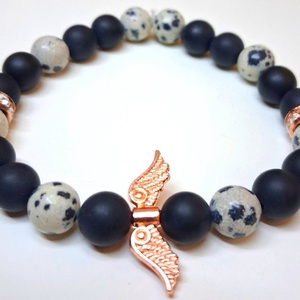 Szelíd Bátorság Ásványkarkötő, Ékszer, Karkötő, Ásványkarkötő, Gyöngyfűzés, gyöngyhímzés, MESKA