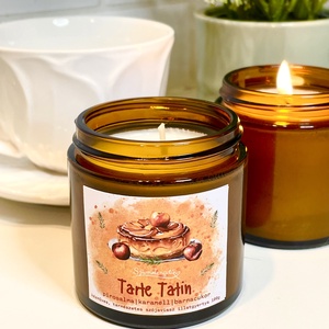 Karamellás almatorta illatú szójagyertya - otthon & életmód - gyertya, illat, aroma - gyertya - Meska.hu