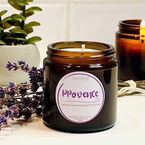 Provence - levendula és édes füge illatú szójagyertya - Meska.hu