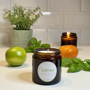 Toscana - citrus és fűszernövény illatú szójagyertya - otthon & életmód - gyertya, illat, aroma - gyertya - Meska.hu