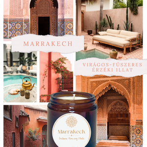 Marrakech- virágos-fűszeres illatú szójagyertya - otthon & életmód - gyertya, illat, aroma - gyertya - Meska.hu