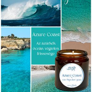 Azure Coast  - tengerillatú szójagyertya - otthon & életmód - gyertya, illat, aroma - gyertya - Meska.hu
