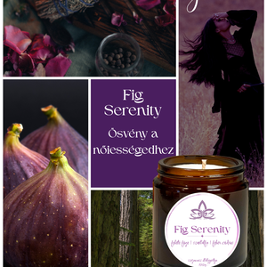 Fig Serenity - füge-szantál illatú szójagyertya - otthon & életmód - gyertya, illat, aroma - gyertya - Meska.hu