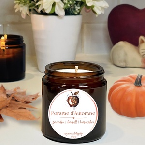 Pomme d'Automne  - karamella - sült alma illatú szójagyertya - Meska.hu