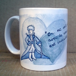 Rózsás - Kis Herceges bögre megrendelésére -  - Meska.hu