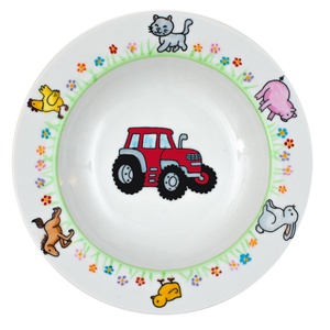 Traktoros étkészlet - otthon & életmód - konyhafelszerelés, tálalás - tálalás - tányér & étkészlet - Meska.hu