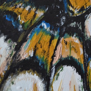 Különleges lepkeszárny festmény 30x30 cm, akril, vászon - művészet - festmény - akril - Meska.hu