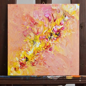Joy - különleges akrilfestmény 30x30 cm -  - Meska.hu