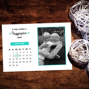 Ajándék naptár grafika nagypapának! Szerkeszthető apák napi naptár grafika fotópapíron - Meska.hu
