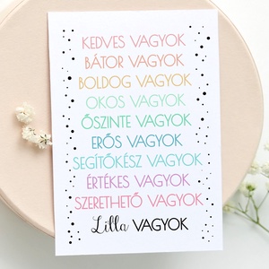 Szivárványos motiváló, erősítő, lelkesítő feliratok - dekor - pozitivitás, iskolakezdés - bátor vagyok, Otthon & Életmód, Dekoráció, Fali és függő dekoráció, Felirat, Fotó, grafika, rajz, illusztráció, MESKA