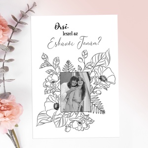 Esküvői tanú felkérő grafika - Fekete-fehér vagy színes fotós grafika (digitálisan vagy fotópapíron) - művészet - grafika & illusztráció - digitális - Meska.hu