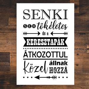 Keresztapának ajándék grafika A/4-es méretben (fotópapírra nyomtatva vagy keretezve) vicces szöveggel - művészet - grafika & illusztráció - digitális - Meska.hu