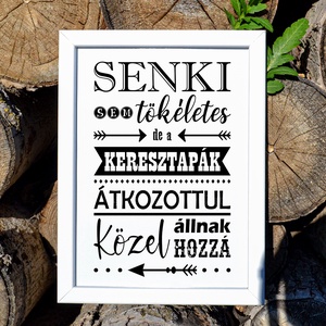 Keresztapának ajándék grafika A/4-es méretben (fotópapírra nyomtatva vagy keretezve) vicces szöveggel - művészet - grafika & illusztráció - digitális - Meska.hu