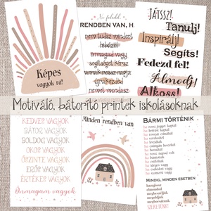 Motiváló, bátorító dekor print iskolásoknak A/4-es méretben (fotópapírra nyomtatva vagy keretezve)  - Meska.hu