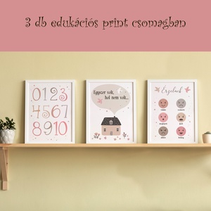 3 db választható edukációs print csomagban a legkisebbeknek A/4-es méretben (fotópapírra vagy akár keretezve), Otthon & Életmód, Dekoráció, Fali és függő dekoráció, Falra akasztható dekor, Fotó, grafika, rajz, illusztráció, MESKA