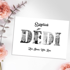 Szeretünk DÉDI! Fekete-fehér grafika saját fotókkal (digitálisan, fotópapíron vagy keretezve A/4) - művészet - grafika & illusztráció - digitális - Meska.hu