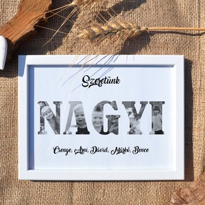 Szeretünk DÉDI! Fekete-fehér grafika saját fotókkal (digitálisan, fotópapíron vagy keretezve A/4) - művészet - grafika & illusztráció - digitális - Meska.hu