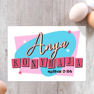 Anya konyhája dekor print - nyitva 0-24 - fotópapírra nyomtatva, akár keretezve - otthon & életmód - konyhafelszerelés, tálalás - konyhai dekoráció - konyhai dísz - Meska.hu