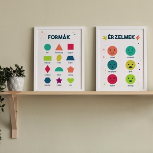 3 db színes oktató dekor print csomagban kisiskolásoknak A/4-es méretben (fotópapírra vagy akár keretezve) - otthon & életmód - dekoráció - fali és függő dekoráció - falra akasztható dekor - Meska.hu