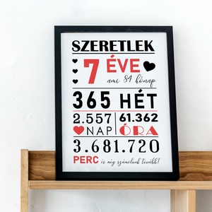 Hány éve szeretlek? :) A/4-es grafika (digitális kép vagy fotópapírra nyomtatva, akár keretezve), Művészet, Grafika & Illusztráció, Digitális, Fotó, grafika, rajz, illusztráció, MESKA