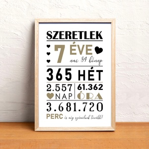 Hány éve szeretlek? :) A/4-es grafika (digitális kép vagy fotópapírra nyomtatva, akár keretezve) - művészet - grafika & illusztráció - digitális - Meska.hu