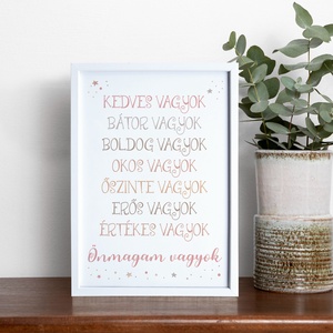 Motiváló, bátorító dekor print iskolásoknak A/4-es méretben (fotópapírra nyomtatva vagy keretezve)  - otthon & életmód - dekoráció - fali és függő dekoráció - falra akasztható dekor - Meska.hu