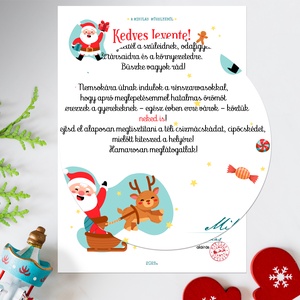 Névre szóló levél a Mikulástól (digitális kép vagy levélpapírra nyomtatva A/4-es méretben) - karácsony - mikulás - mikulás ajándékok - Meska.hu