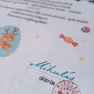 Névre szóló levél a Mikulástól (digitális kép vagy levélpapírra nyomtatva A/4-es méretben) - karácsony - mikulás - mikulás ajándékok - Meska.hu