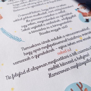 Névre szóló levél a Mikulástól (digitális kép vagy levélpapírra nyomtatva A/4-es méretben) - karácsony - mikulás - mikulás ajándékok - Meska.hu