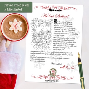 Névre szóló levél a Mikulástól (digitális kép vagy levélpapírra nyomtatva A/4-es méretben) - Meska.hu