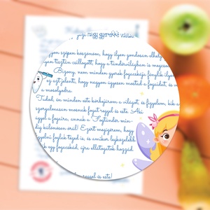 Fogtündér levél gyerekeknek  névre szóló, digitális, nyomtatható üzenet az első kiesett fog után - szépségápolás - fogápolás - Meska.hu