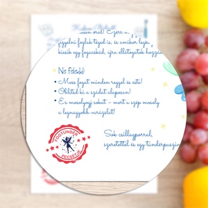 Fogtündér levél gyerekeknek  névre szóló, digitális, nyomtatható üzenet az első kiesett fog után - szépségápolás - fogápolás - Meska.hu