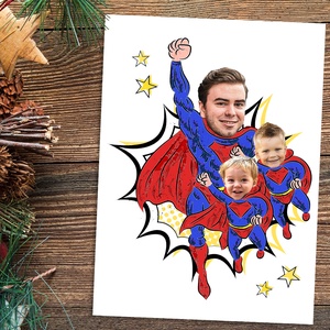 Szuperapa! Szuperhősös grafika apának fotópapíron (A/4) szerkeszthető ajándék - Meska.hu