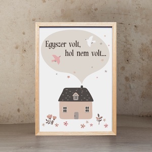 Egyszer volt, hol nem volt dekor print A/4-es méretben (fotópapírra nyomtatva vagy keretezve) ovisoknak, kisiskolásoknak, Otthon & Életmód, Dekoráció, Fali és függő dekoráció, Falra akasztható dekor, Fotó, grafika, rajz, illusztráció, MESKA