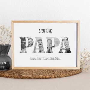 Szeretünk TATA! Szerkeszthető apák napi fotós grafika digitálisan vagy fotópapíron, legjobb tata, tati, papa - művészet - grafika & illusztráció - digitális - Meska.hu