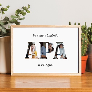 A legjobb apának! Szerkeszthető ajándék apának fekete-fehér grafika digitálisan vagy fotópapíron, apák napi grafika, Művészet, Grafika & Illusztráció, Digitális, Fotó, grafika, rajz, illusztráció, MESKA