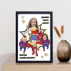 Szuper vagy, anya! Vicces anyák napi grafika egy vagy két csemetével - garantált a nevetés! - digitális vagy nyomtatott - művészet - grafika & illusztráció - digitális - Meska.hu