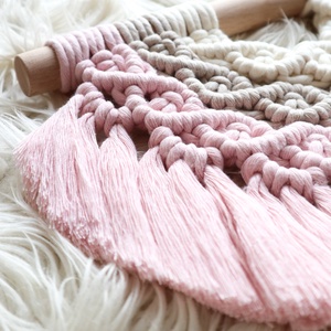 Mini szivárvány makramé falidísz - otthon & életmód - dekoráció - fali és függő dekoráció - falra akasztható dekor - Meska.hu