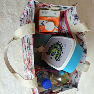 Pillangós  romantikus, shopper, bevásárló, munkábajárós, ebédhordós  kézben és vállon is hordható táska - táska & tok - kézitáska & válltáska - kézitáska - Meska.hu