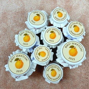 Felirat lekvárra, lekváros üveg kendő, egyediesíthető lekvárfedő - diy (csináld magad) - szolgáltatás - Meska.hu