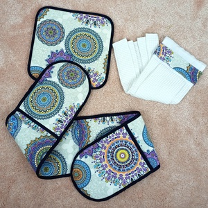 Konyhai szett, edényalátét, dupla sütőkesztyű, kéztörlő konyharuha - Meska.hu